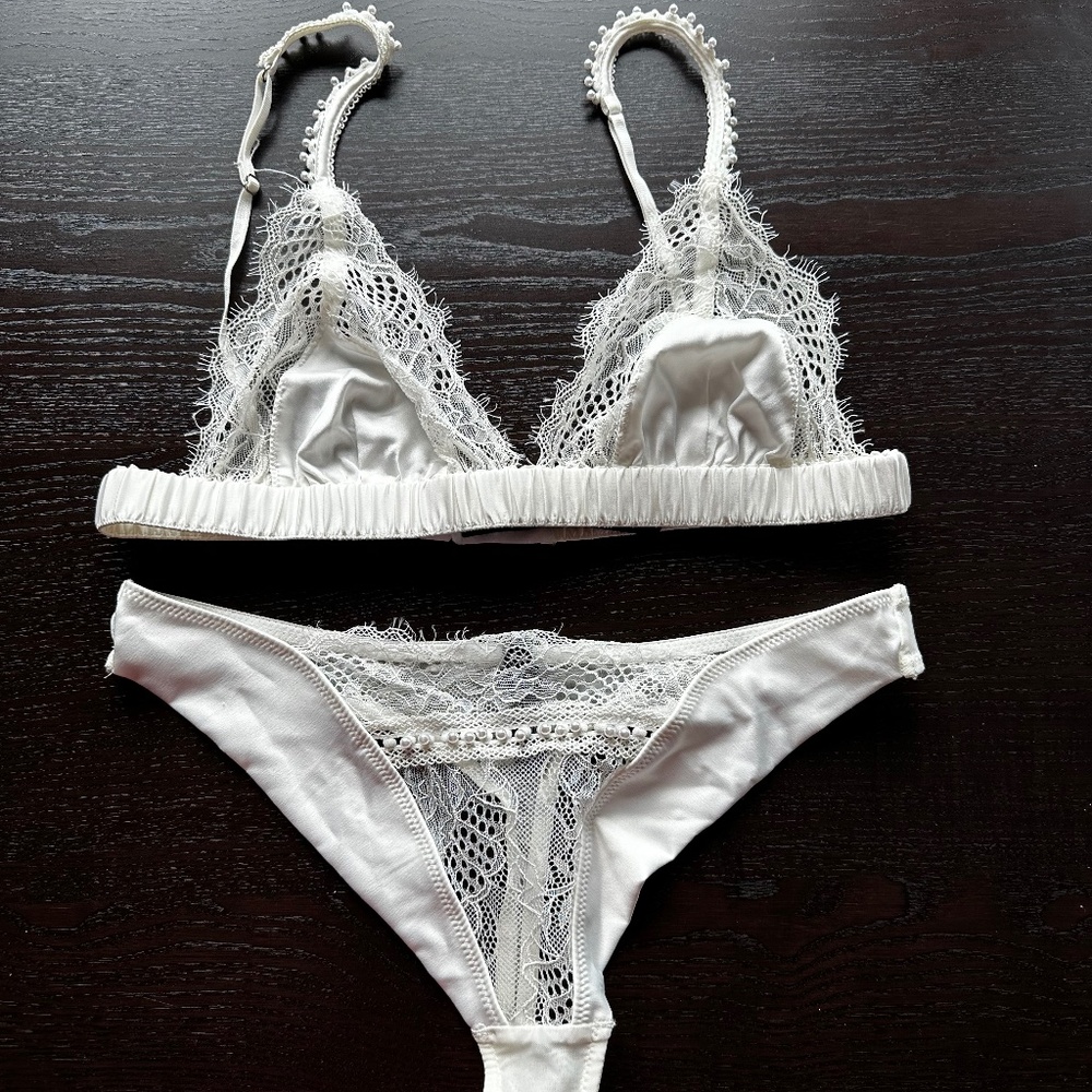 Thistle and Spire, Bralette and Thong set, Bridal Lingerie